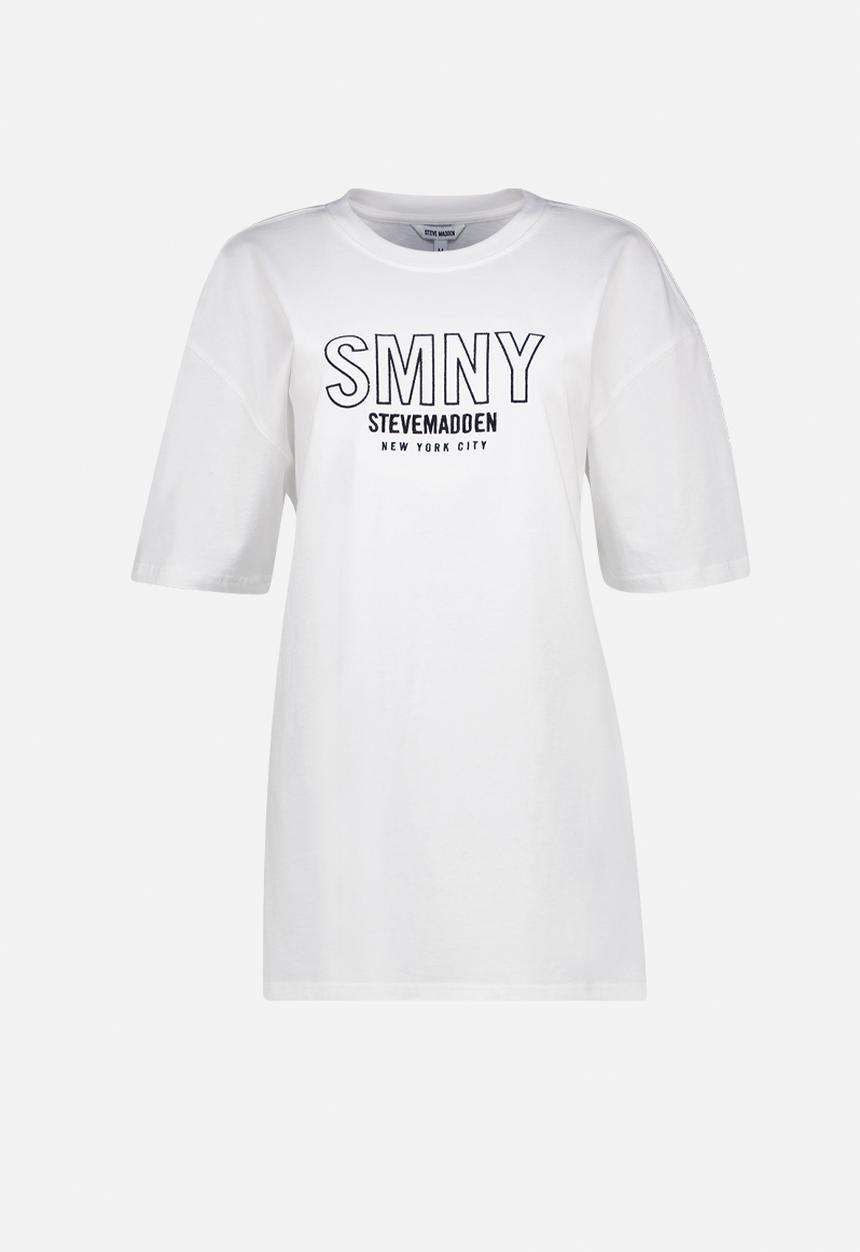 Steve Madden - Athena Oversized Graphic T-shirt -  White