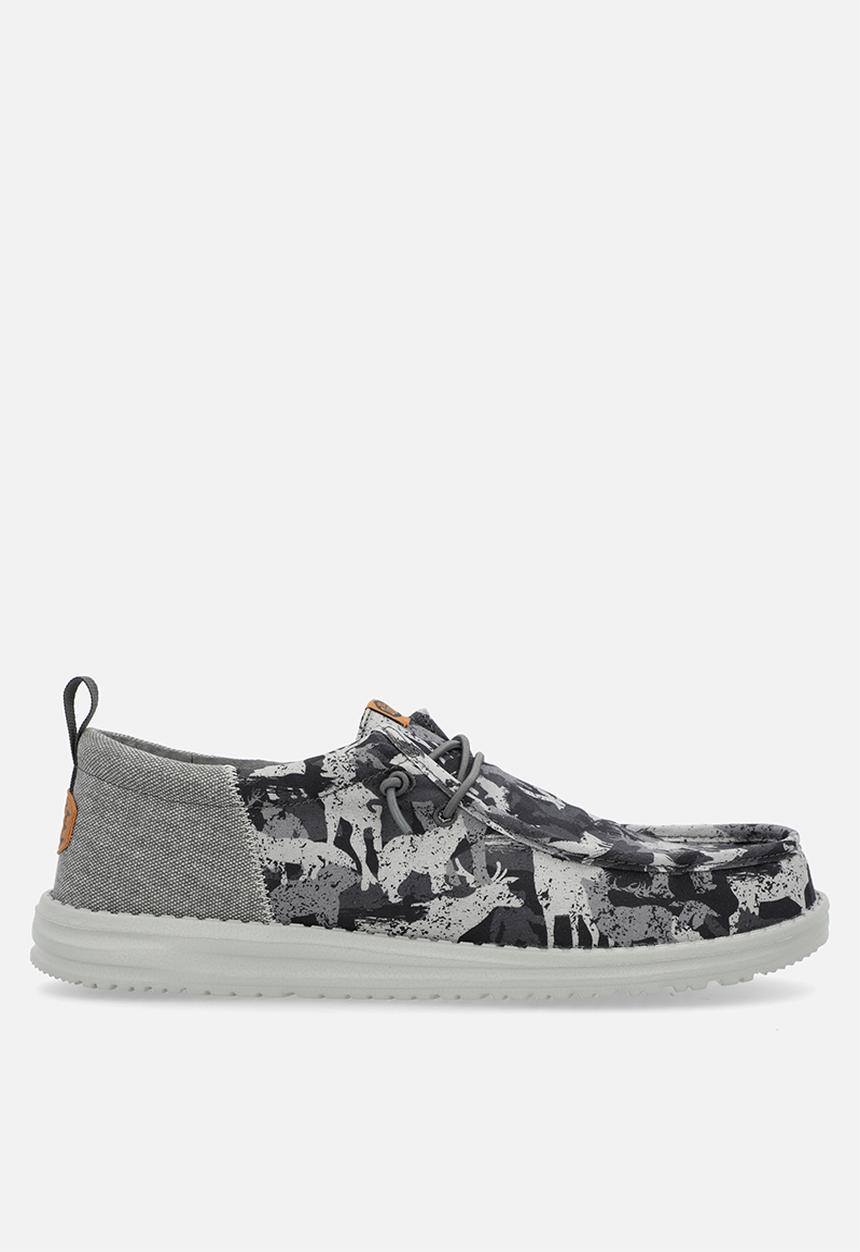 Hey Dude - Wally Funk Hunt Camo - Grey
