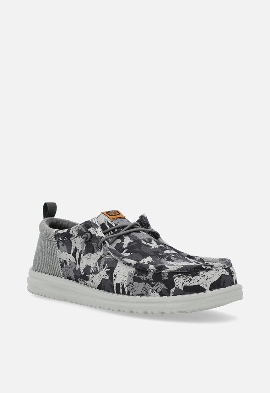 Hey Dude - Wally Funk Hunt Camo - Grey