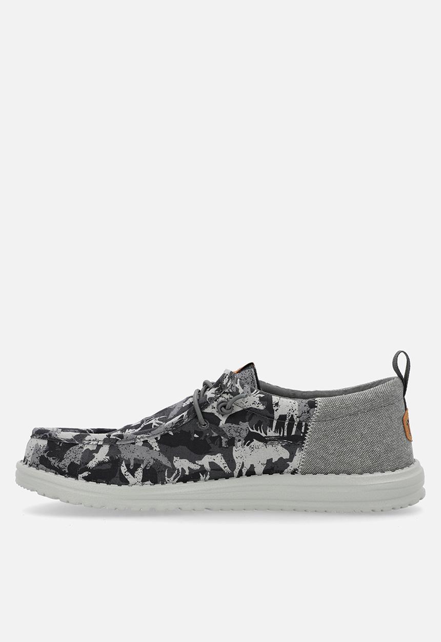 Hey Dude - Wally Funk Hunt Camo - Grey