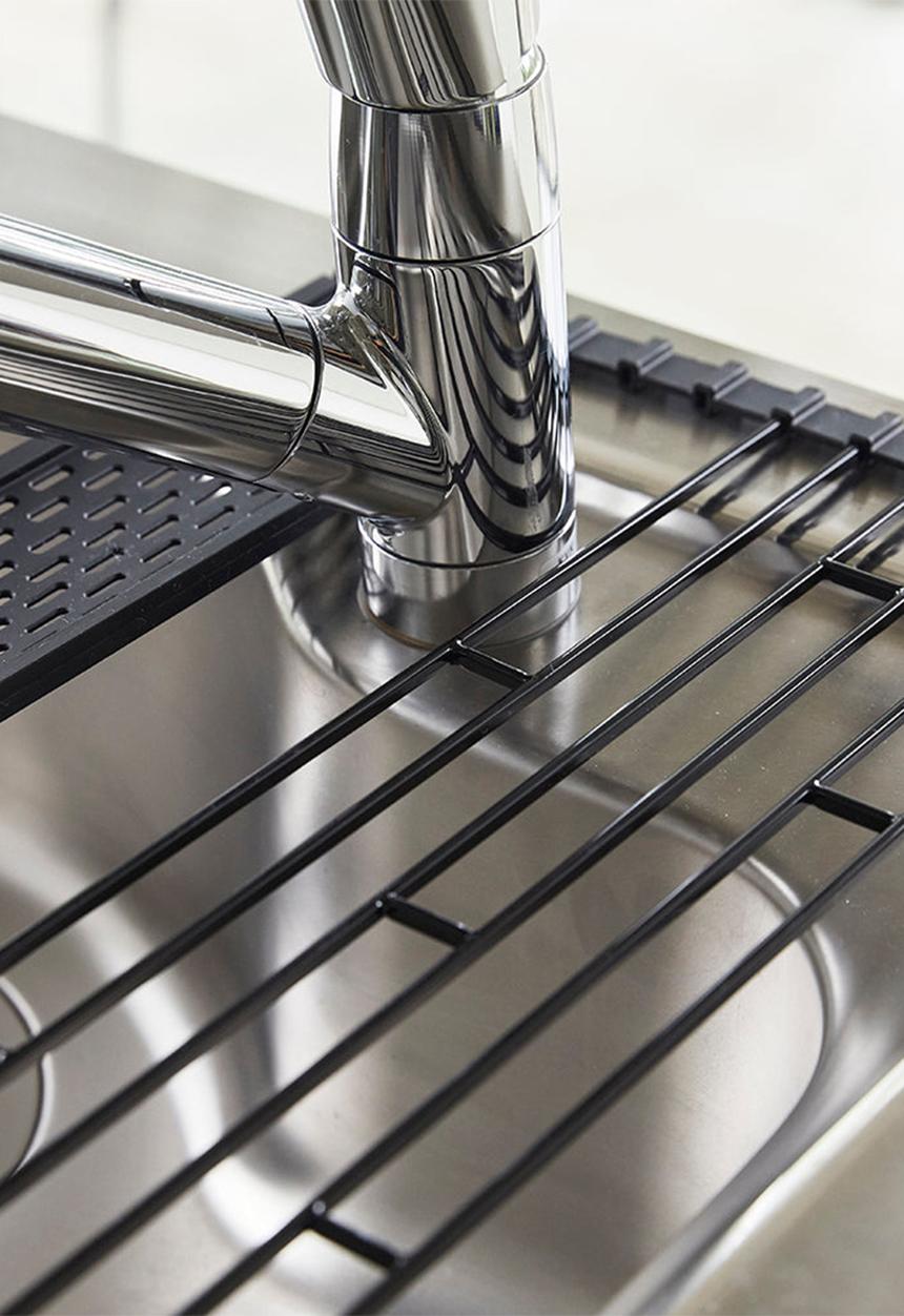 Yamazaki - Foldable drainer - black