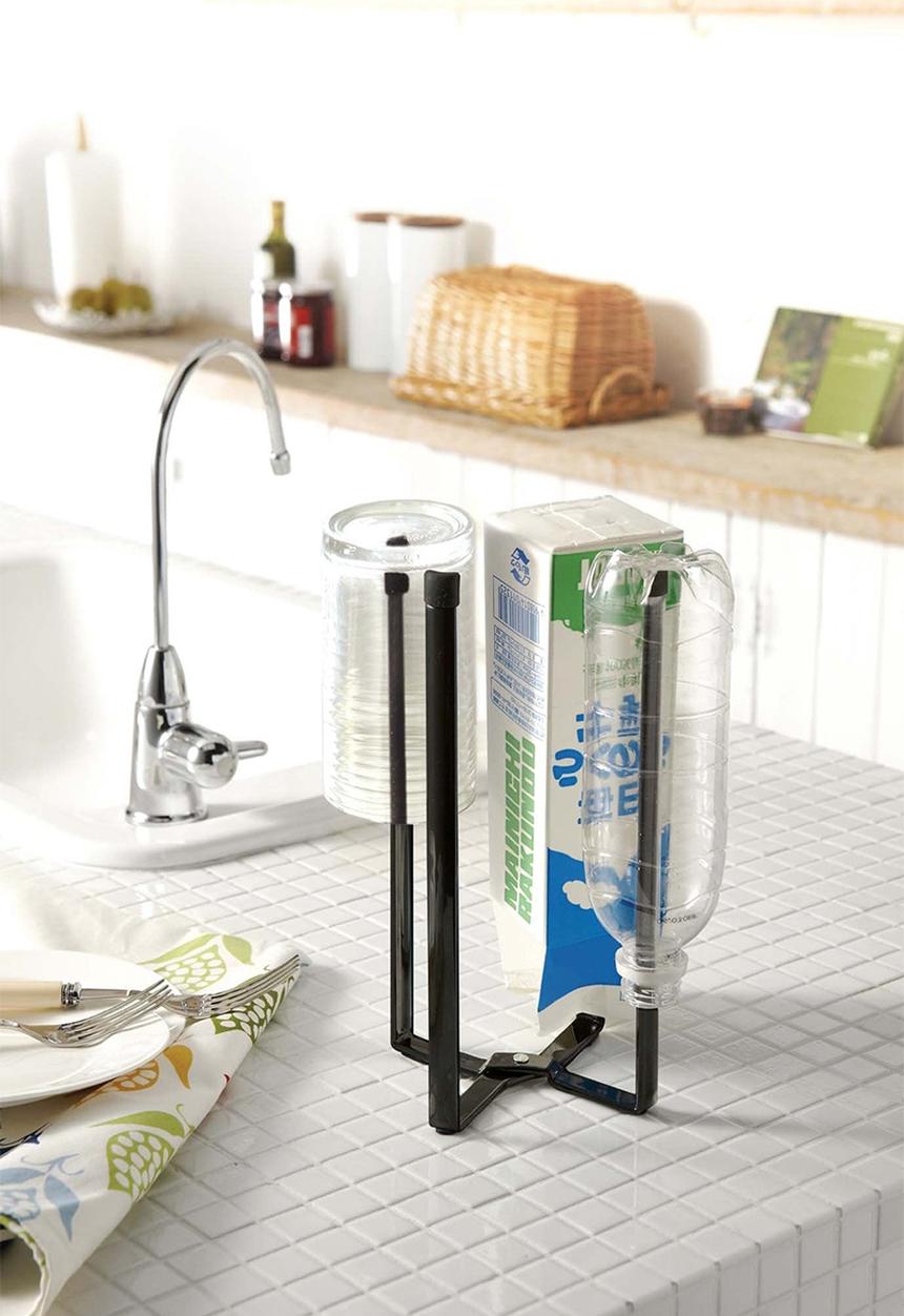 Yamazaki - Kitchen multi use stand - black