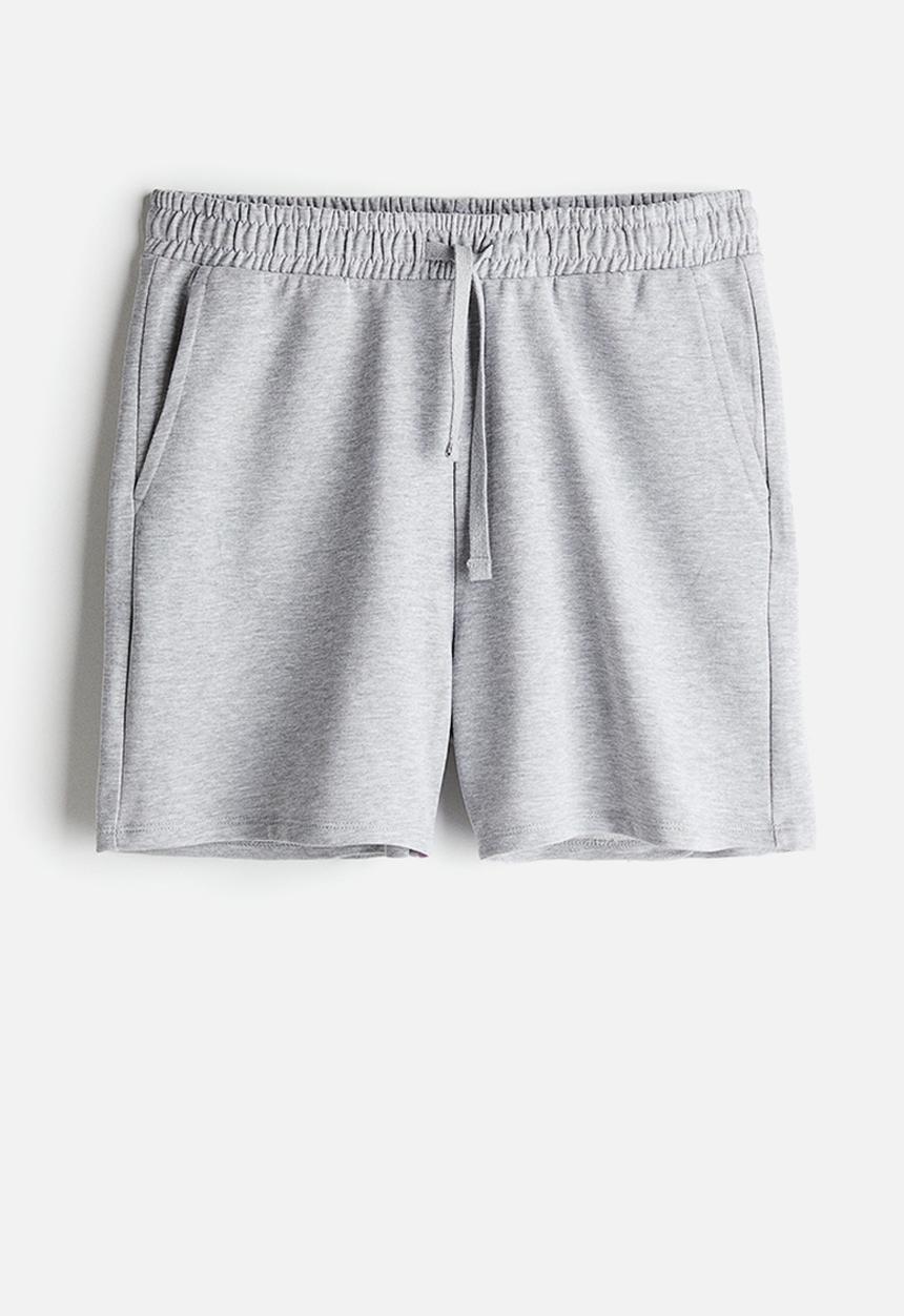 H&M - Sweatshirt shorts - light grey marl 