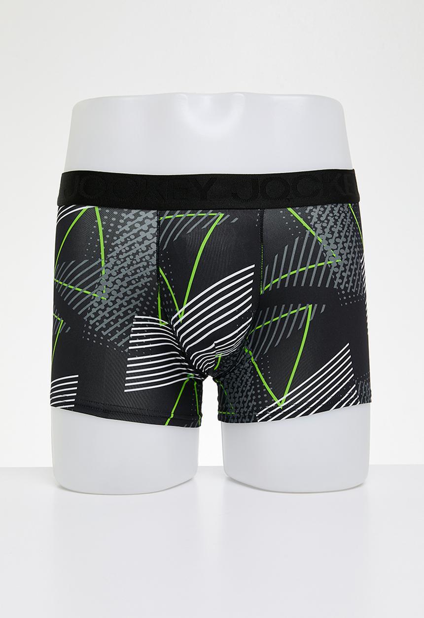 Jockey - BOT Nylon Pouch Trunks Short Leg - Graphic Lines