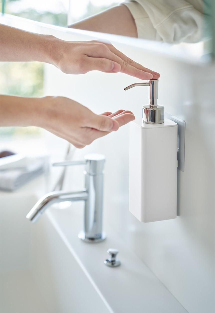 Yamazaki - Tower Film Hook Soap Dispenser - White