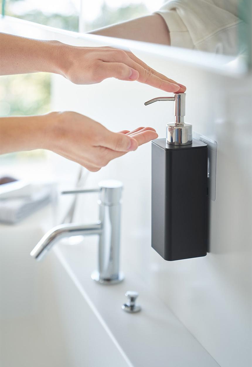 Yamazaki - Tower Film Hook Soap Dispenser - Black