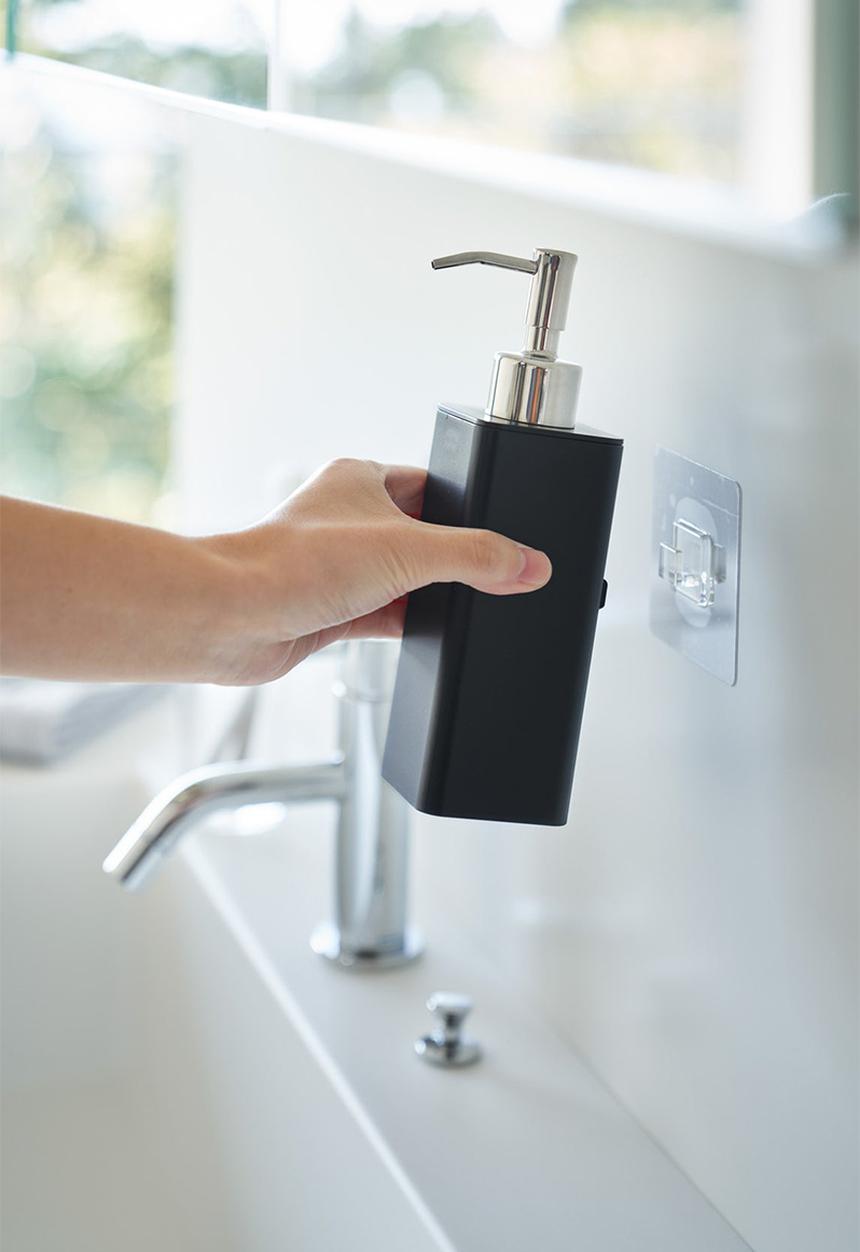 Yamazaki - Tower Film Hook Soap Dispenser - Black