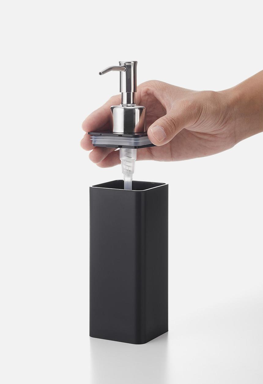 Yamazaki - Tower Film Hook Soap Dispenser - Black