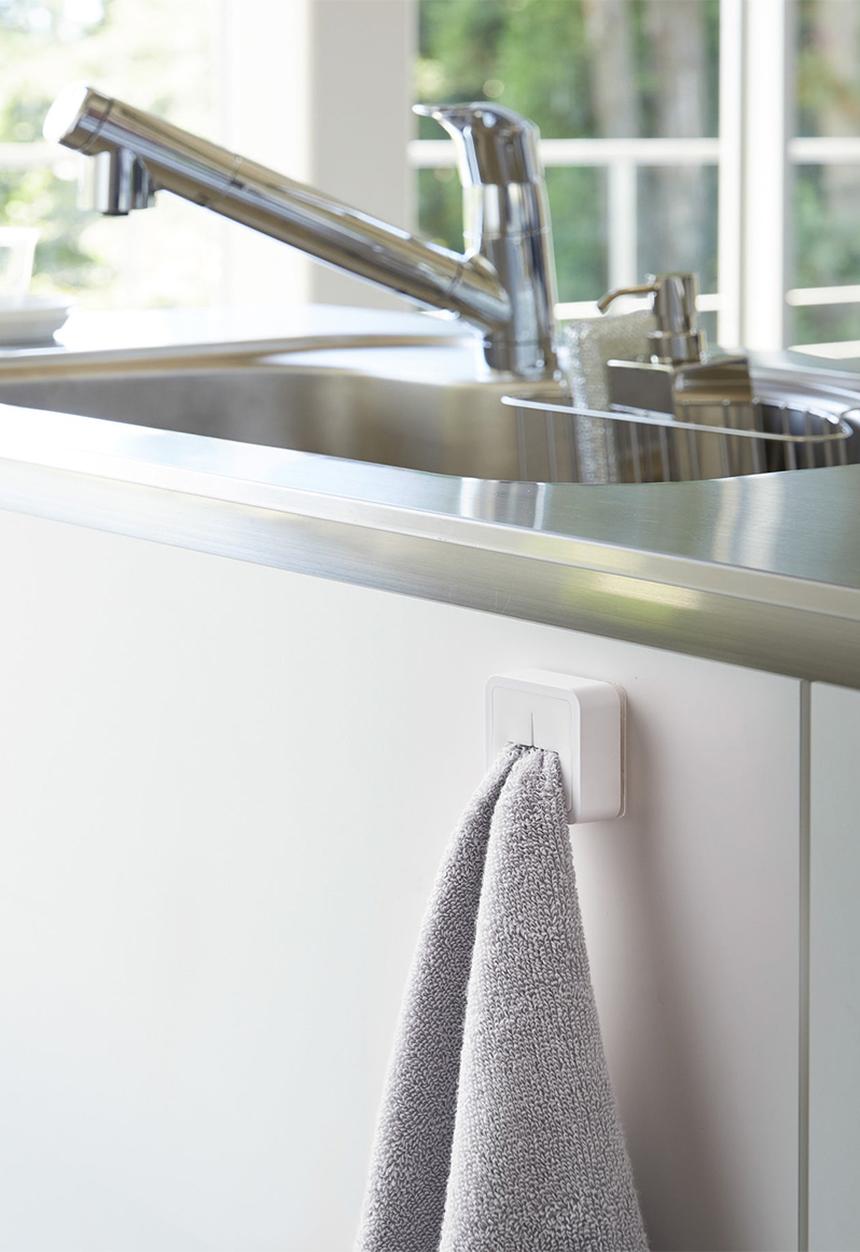Yamazaki - Tower Film Hook Towel Holder - White