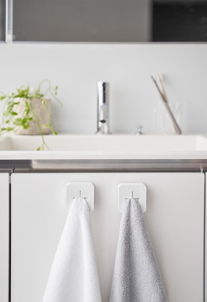 Yamazaki - Tower Film Hook Towel Holder - White