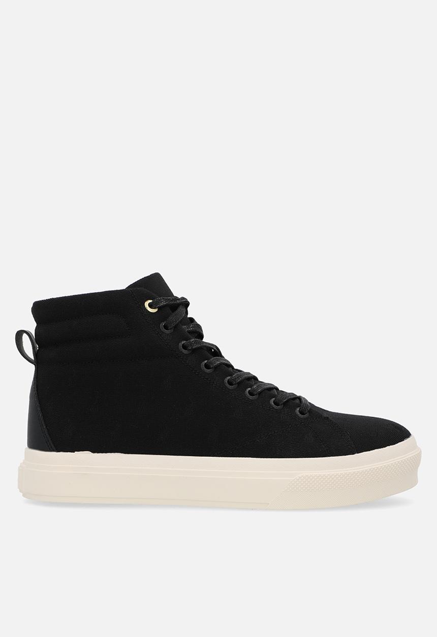 POLO - Monogram high top sneaker - black