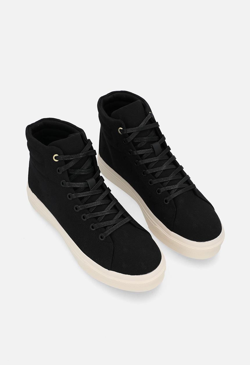 POLO - Monogram high top sneaker - black