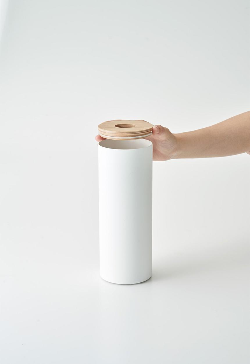 Yamazaki - Rin round tissue case - white