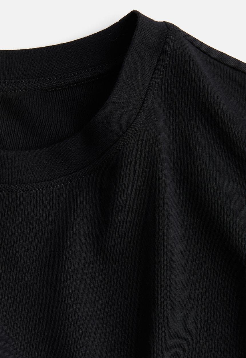 H&M - Waisted t-shirt dress - black