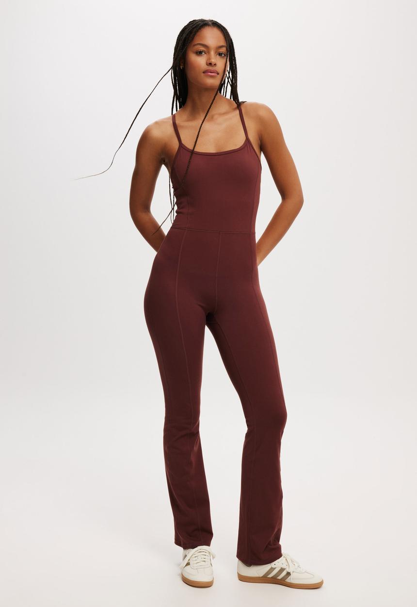 Cotton On - Ultra Soft Striaght Leg Onesie - Cappuccino