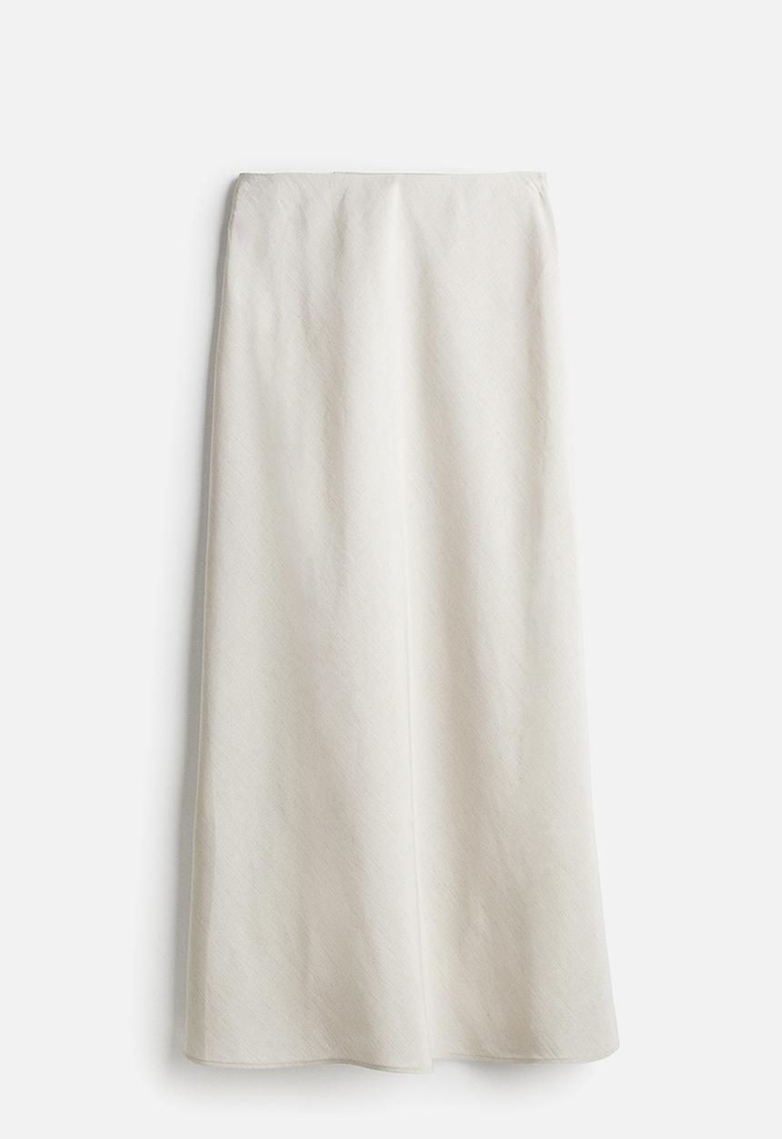 H&M - Maxi skirt - light beige