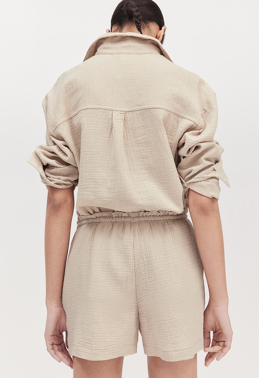 H&M - Muslin shorts - beige