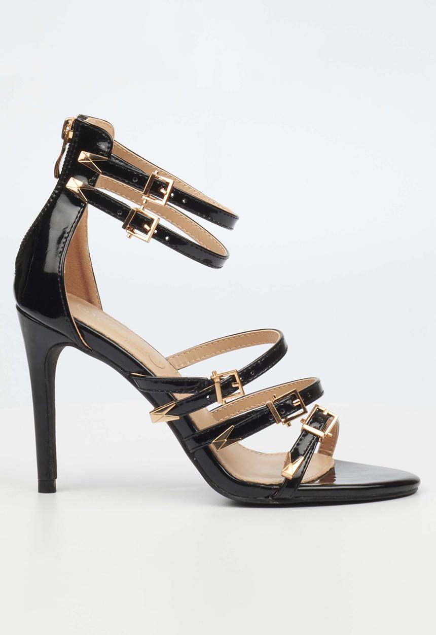 Miss Black - Jazz 27 ankle strap heel - black