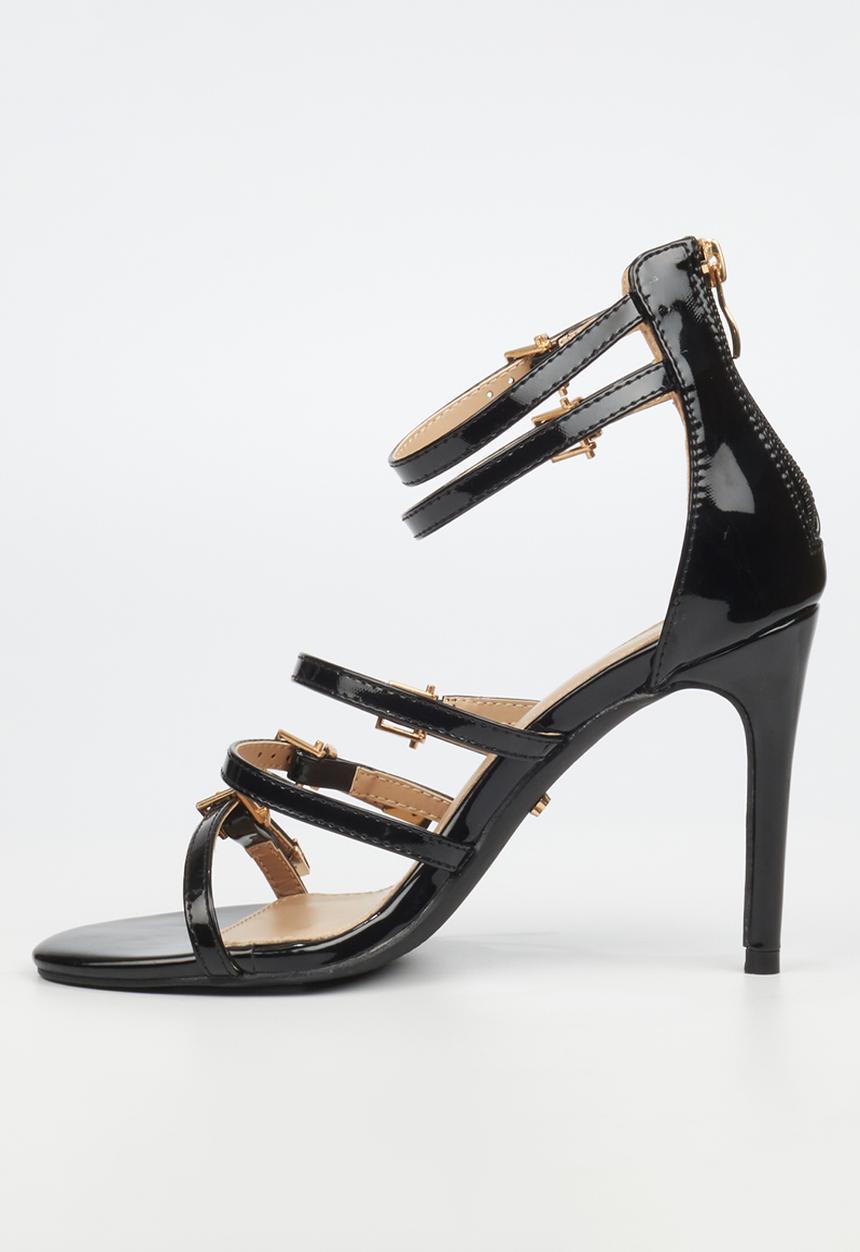 Miss Black - Jazz 27 ankle strap heel - black