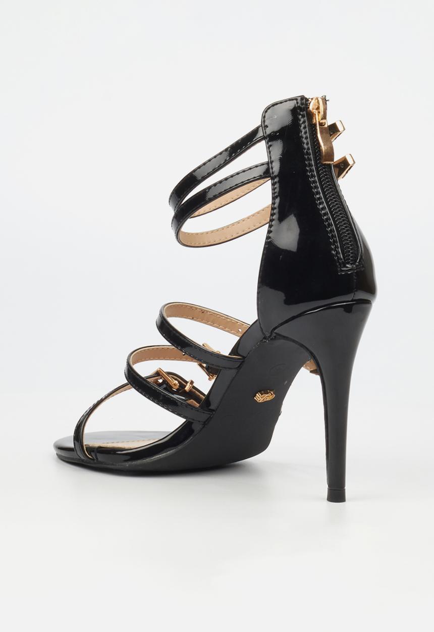 Miss Black - Jazz 27 ankle strap heel - black