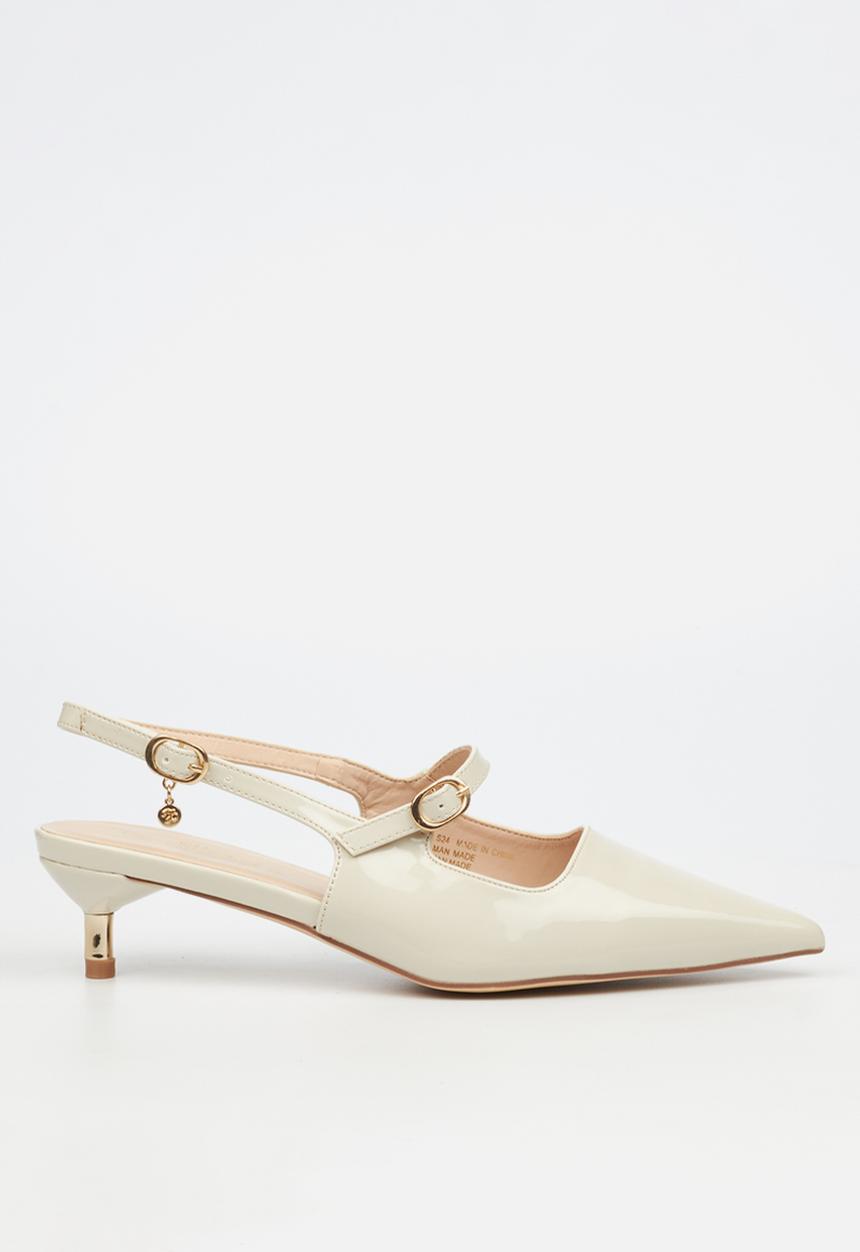 Miss Black - Little 3 midi heel - stone