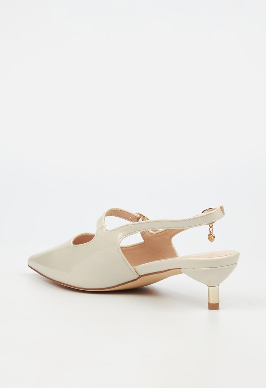 Miss Black - Little 3 midi heel - stone