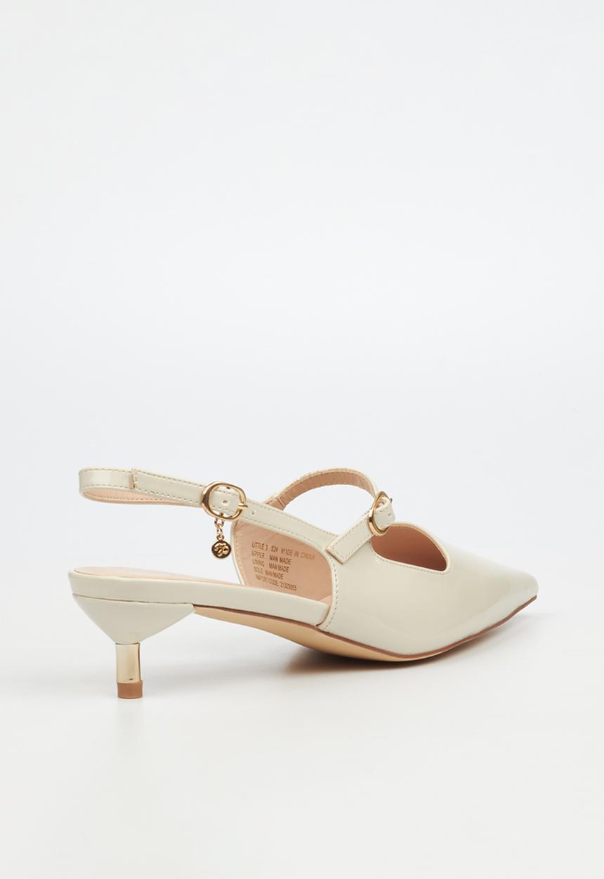 Miss Black - Little 3 midi heel - stone