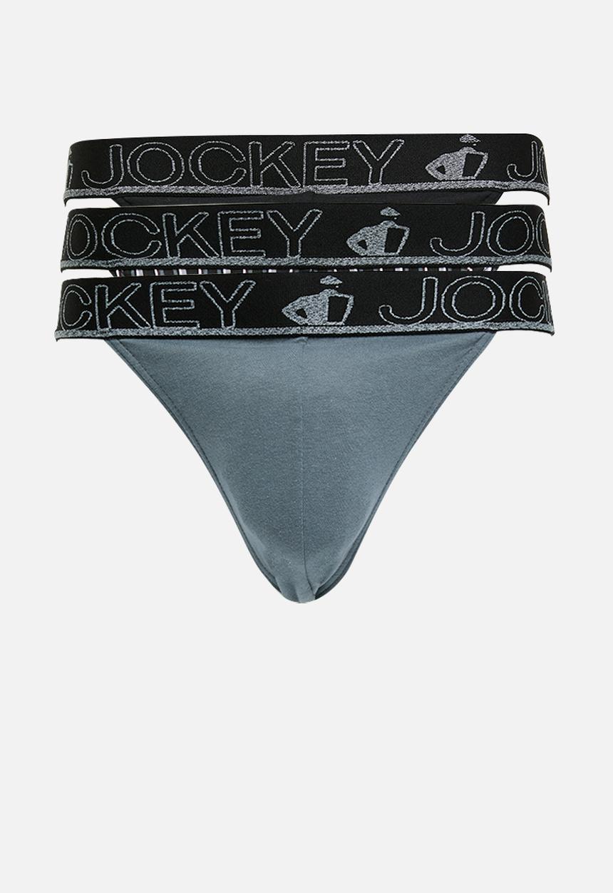 Jockey - 3 Pk fancy tanga - multi 