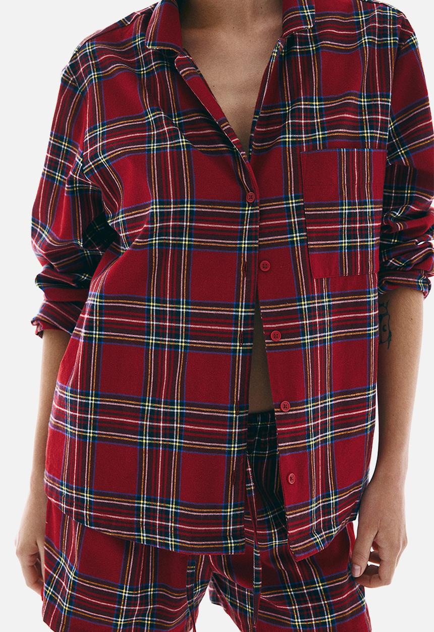 H&M - Cotton pyjamas - dark red