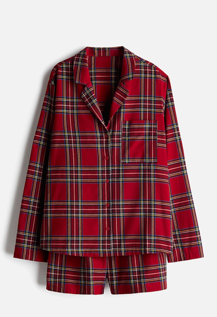 H&M - Cotton pyjamas - dark red