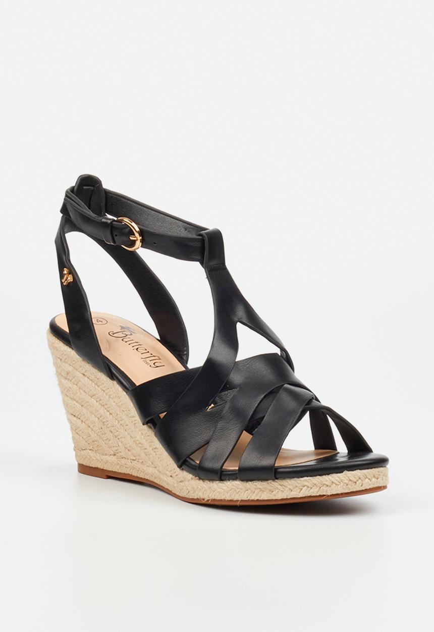 Butterfly Feet - Drayco 15 wedge heel - black