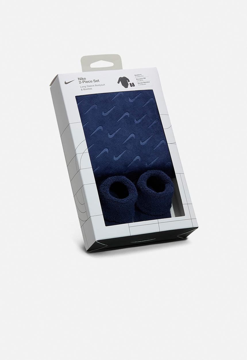 Nike - Nhn 2pc velour  swoosh box set - midnight navy