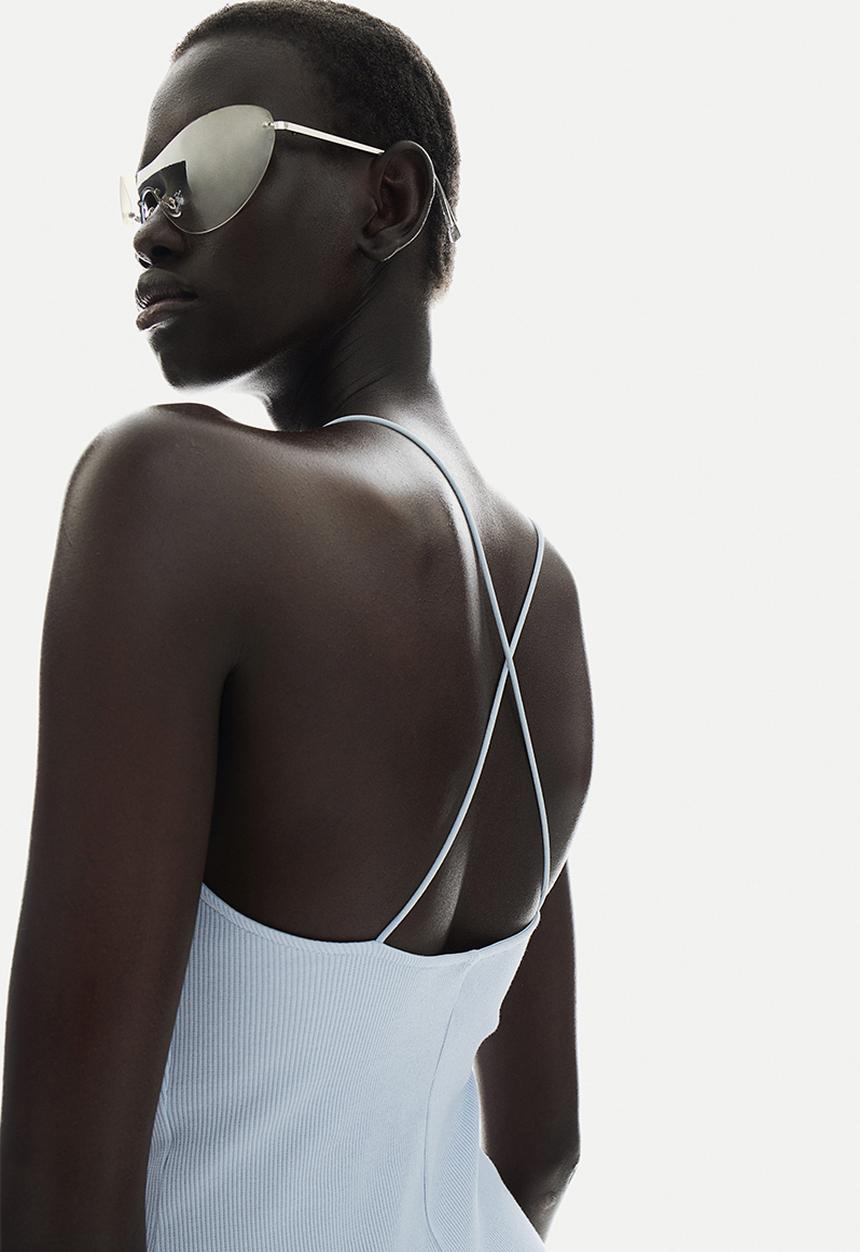 H&M - Low-back strappy dress - blue