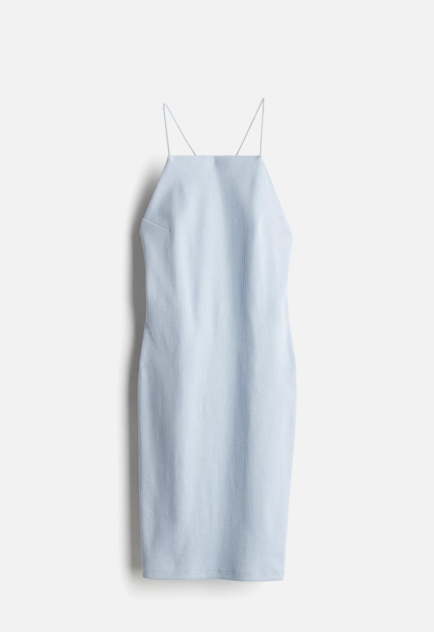 H&M - Low-back strappy dress - blue