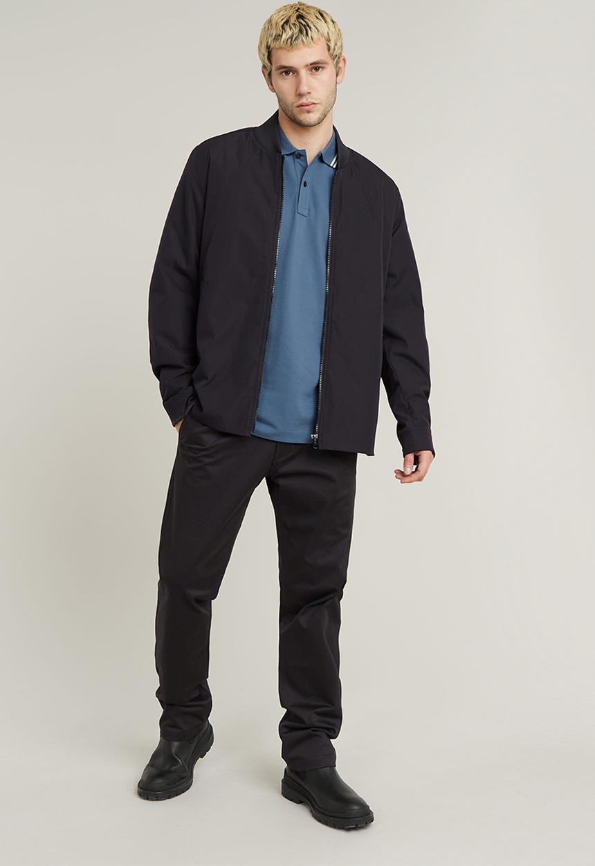 G-STAR - Dunda slim stripe polo s\s - avio