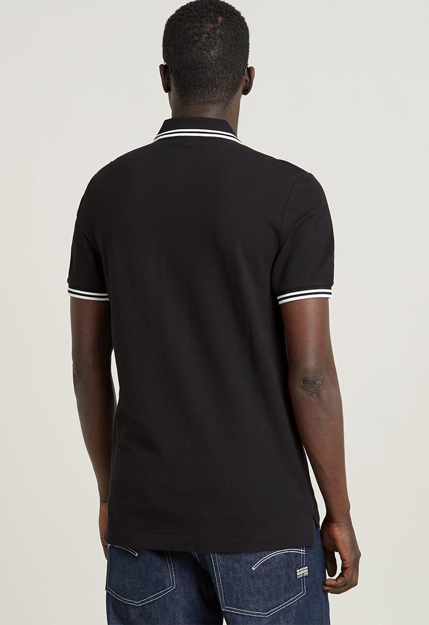 G-STAR - Dunda slim stripe polo s\s - dk black