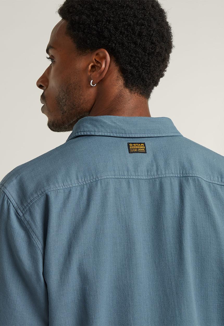 G-STAR - Marine Slim shirt l\s - avio gd