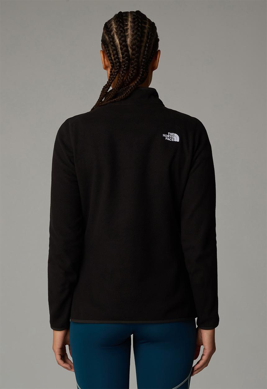 The North Face - W 100 glacier 1/4 zip - tnf black