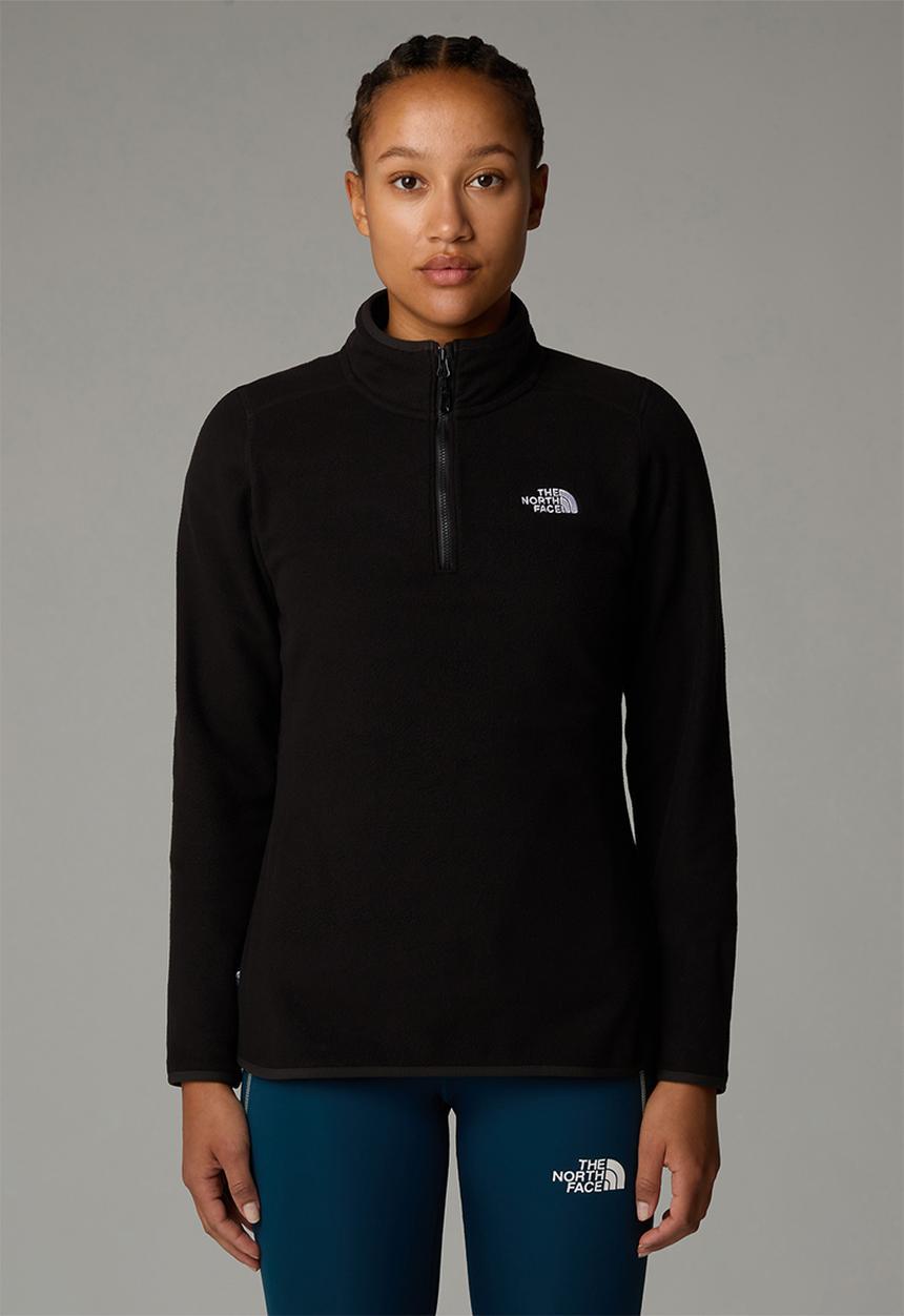 The North Face - W 100 glacier 1/4 zip - tnf black