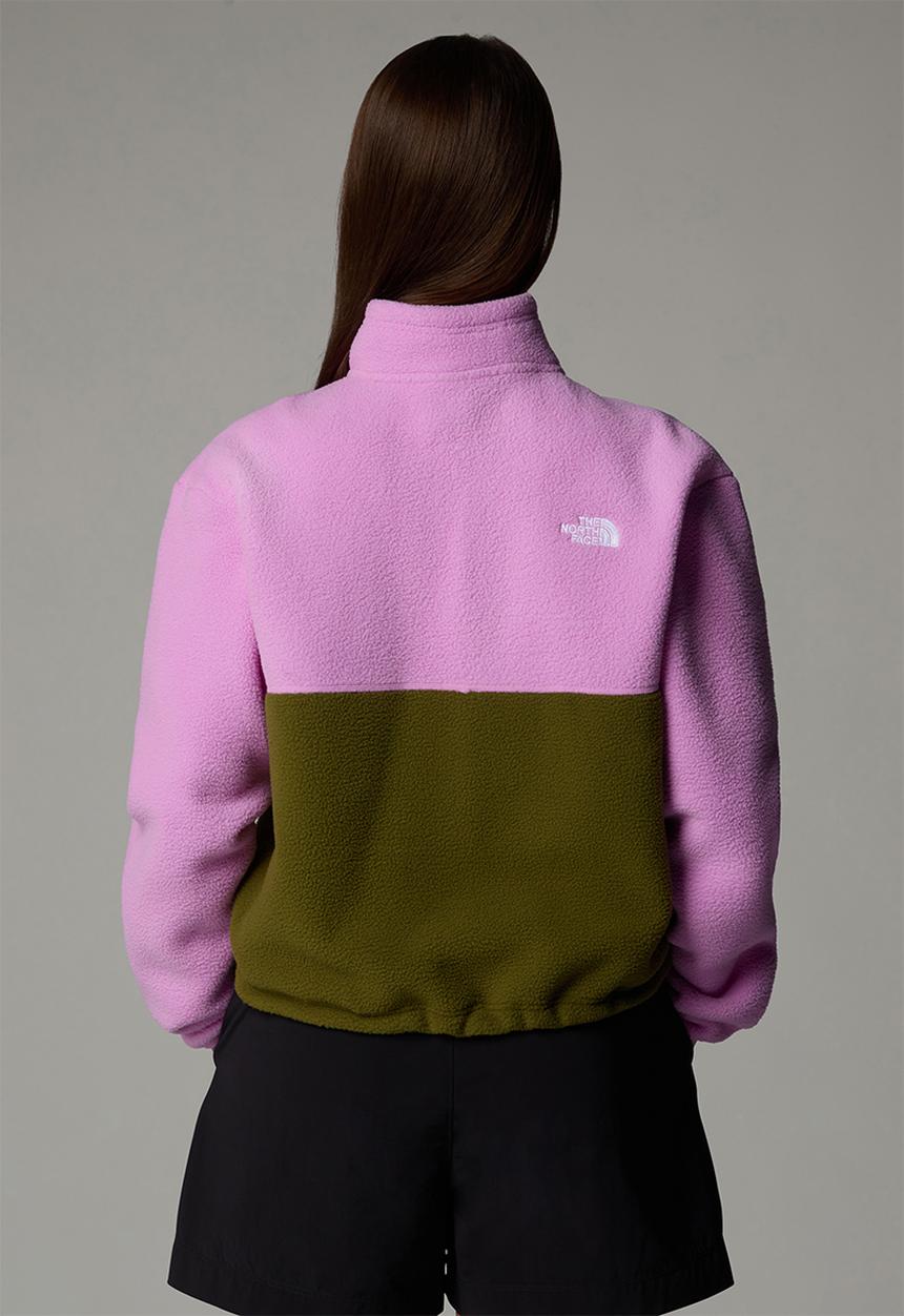The North Face - W Yumiori ¼ Zip - Forest Olive-Dragonfruit-Tnf Black