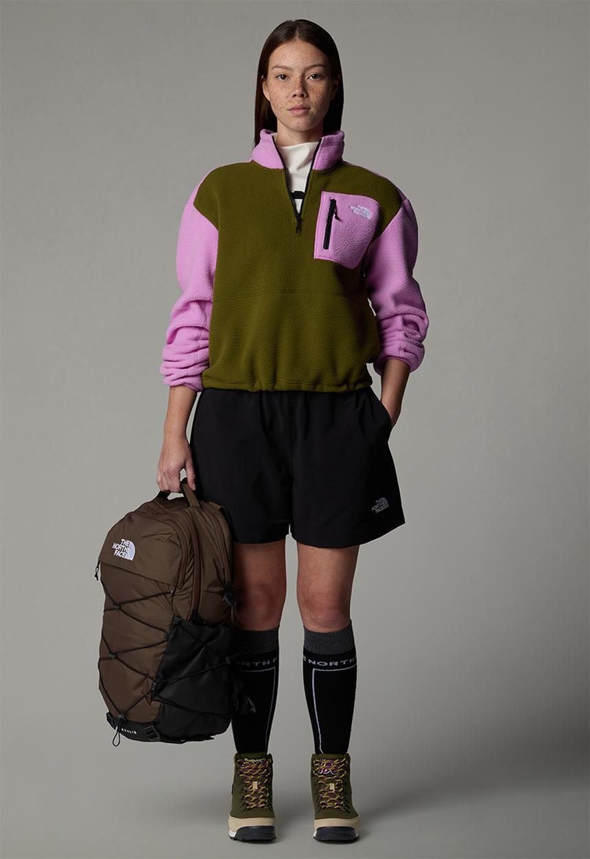 The North Face - W Yumiori ¼ Zip - Forest Olive-Dragonfruit-Tnf Black