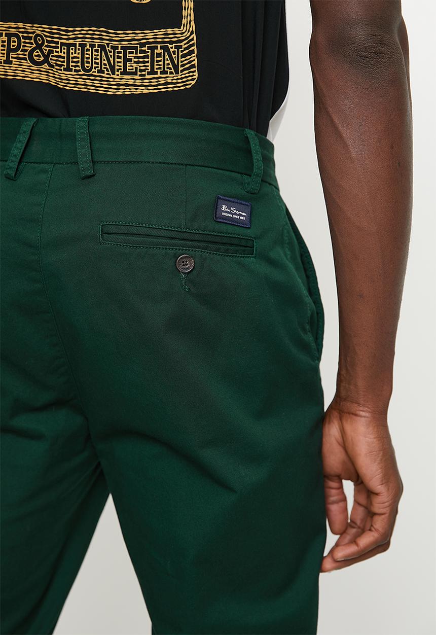 Ben Sherman - Signature Slim Stretch Chino - Bottle Green