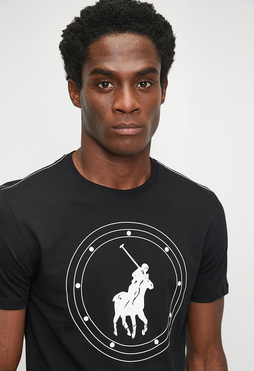 POLO - Chris Type Printed Short sleeve Tee - Black