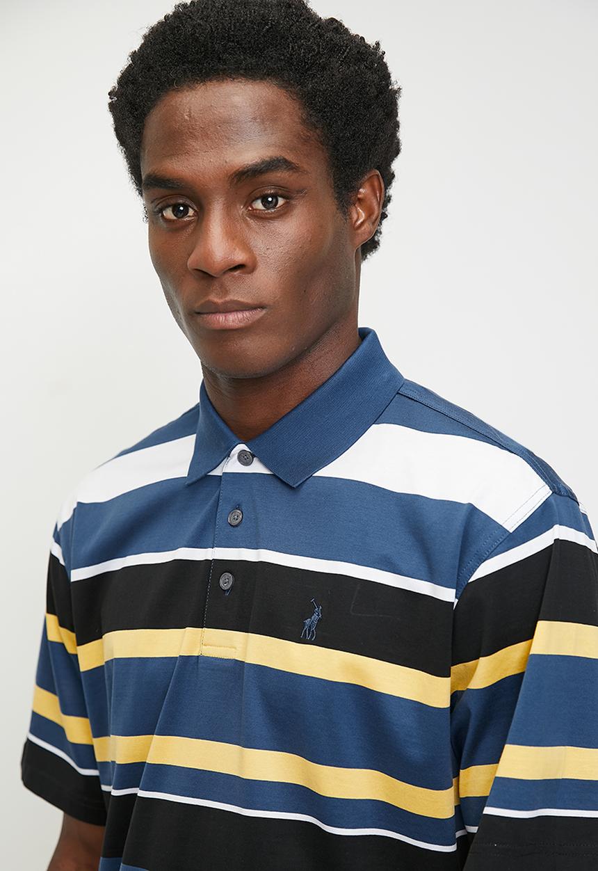POLO - Bill Stripe Dm Short sleeve Golfer - Navy