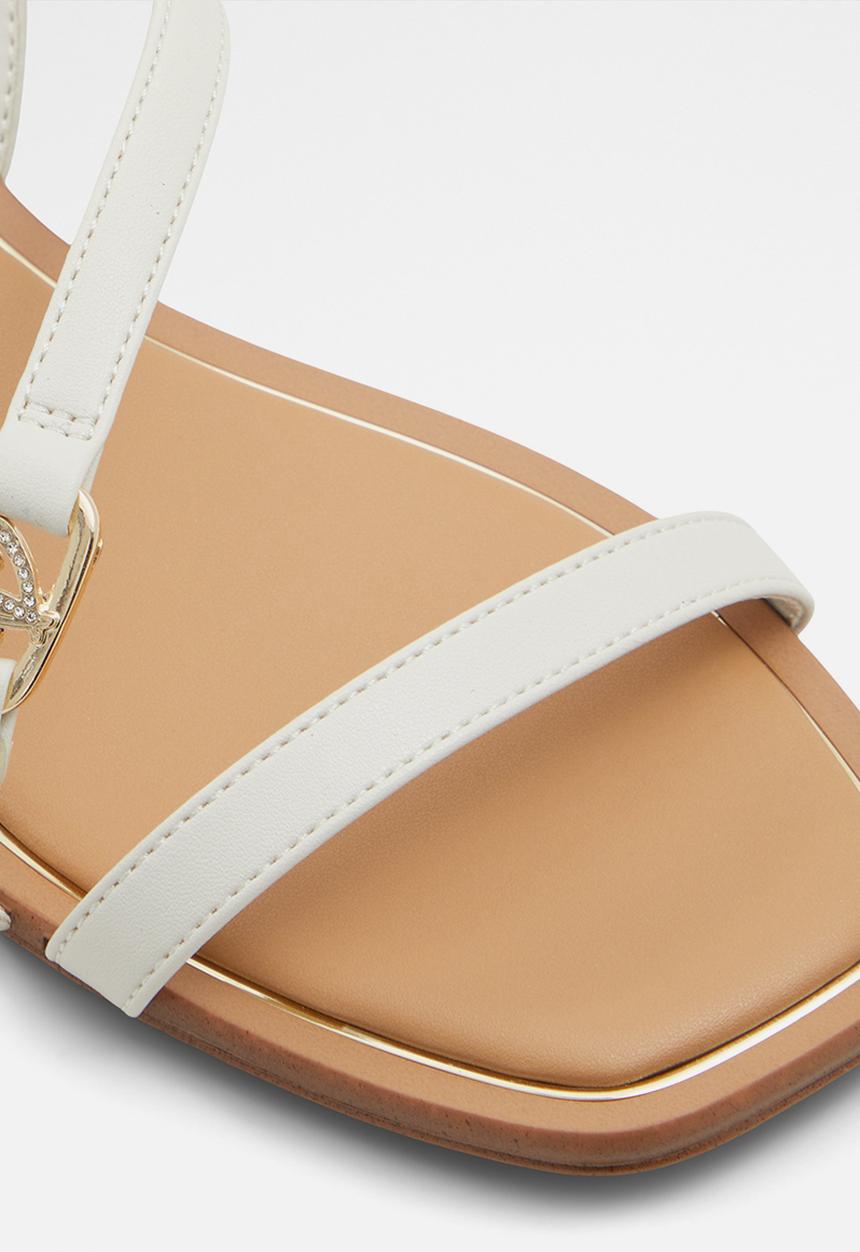 ALDO - Amsale Strappy Slingback Sandal - White & Bone