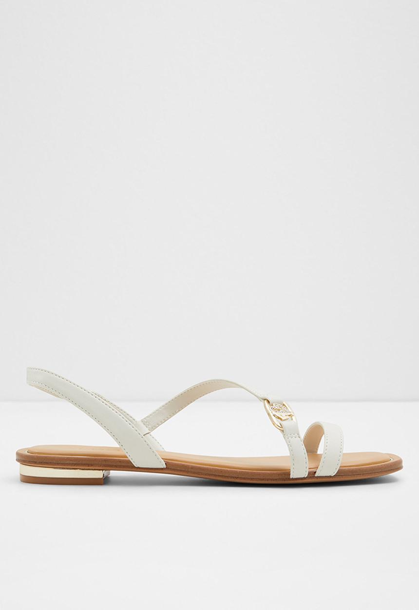 ALDO - Amsale Strappy Slingback Sandal - White & Bone