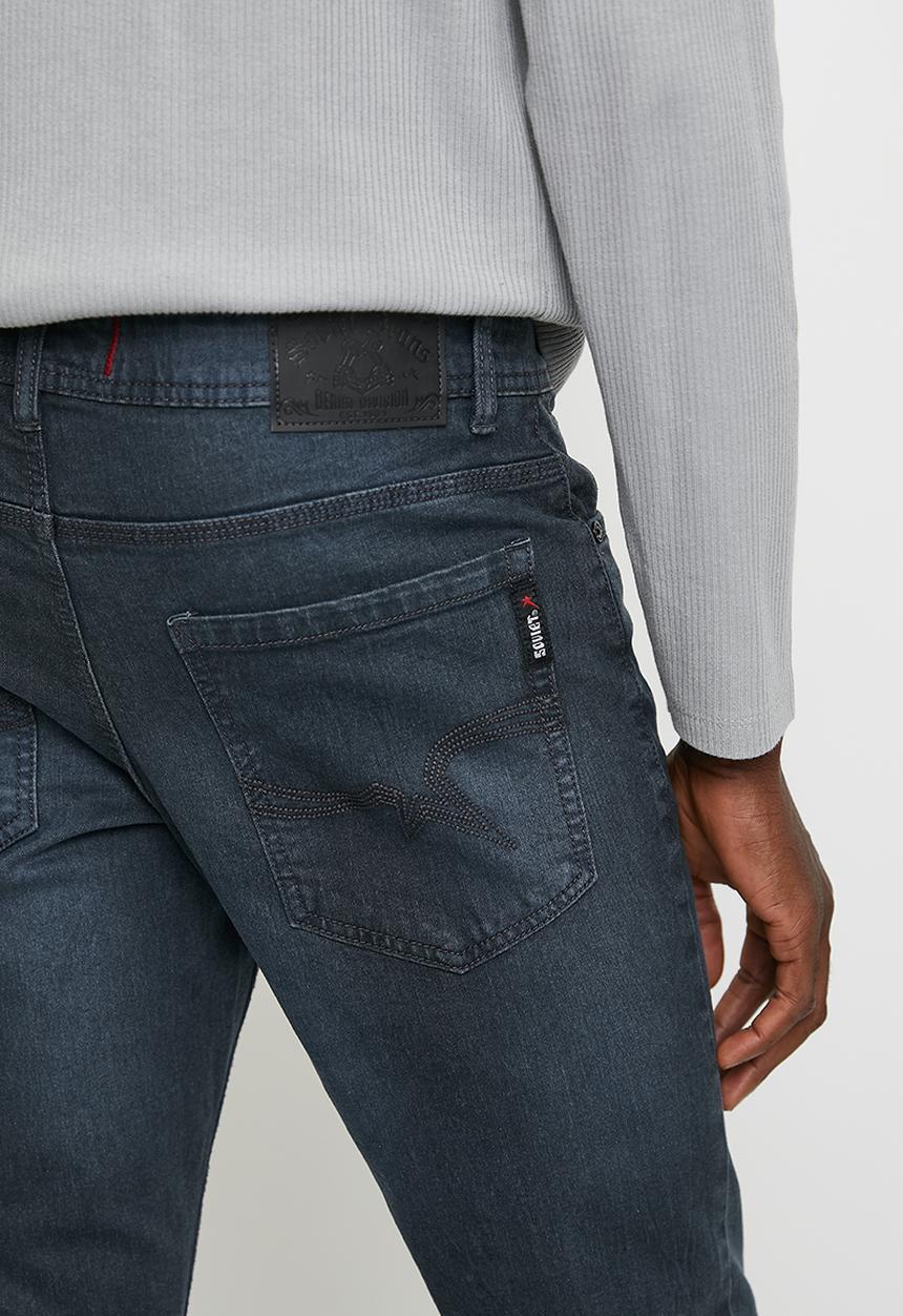 SOVIET - Cormac #9 Slim Leg Denim - Steele