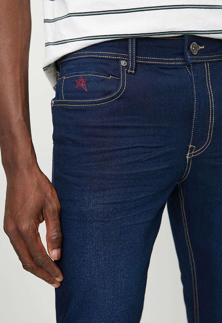 SOVIET - Alcazar #9   Slim Leg Denim - Dark Indigo