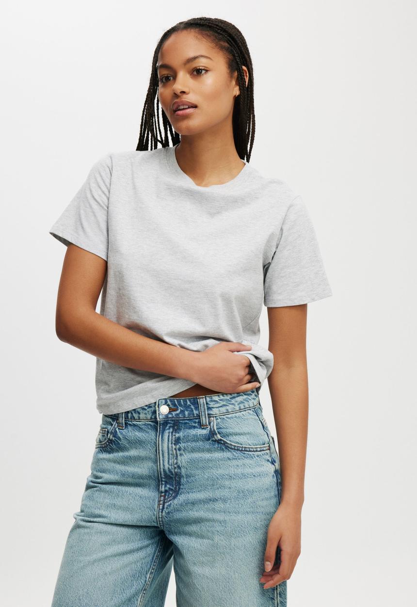 Cotton On - Easy Tee - Grey Marle