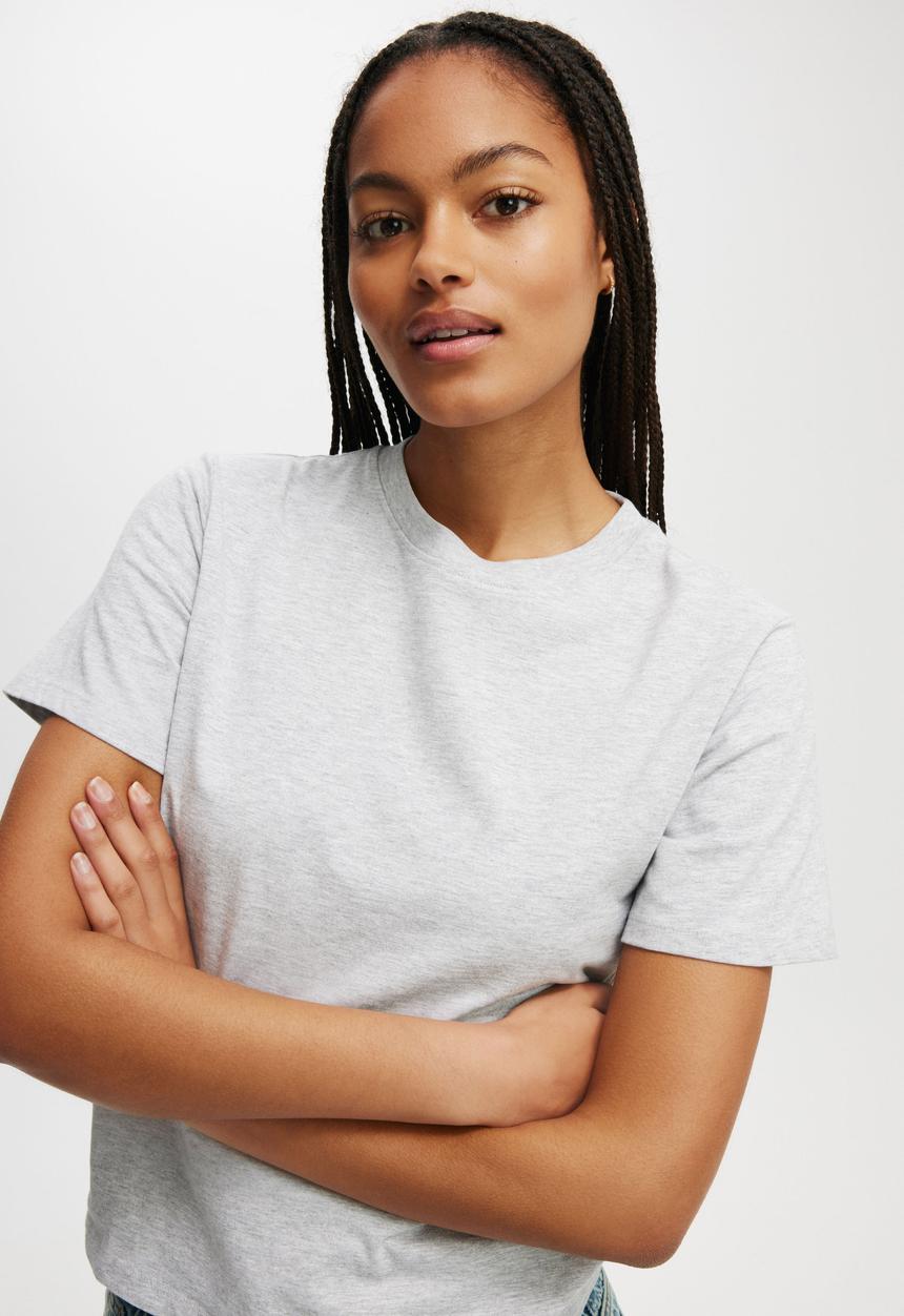 Cotton On - Easy Tee - Grey Marle
